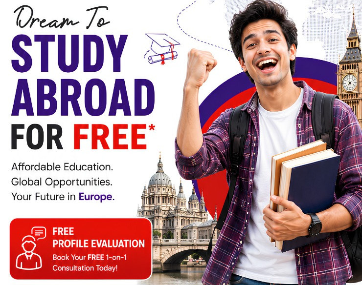 Dream to study abroad for free - Class24 Study Abroad, Europe study abroad experts