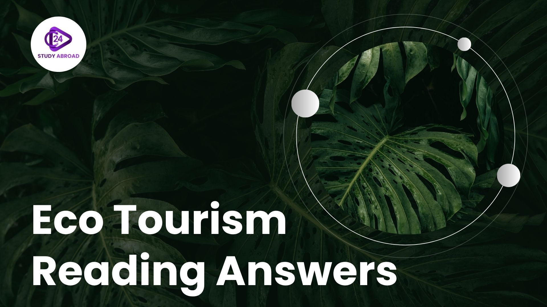 Eco Tourism Reading Answers